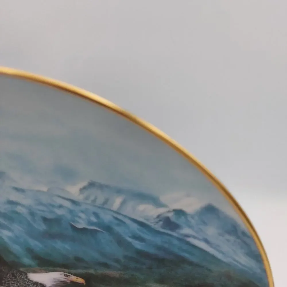 1991 Freedom Charles Frace Bald Eagle Collector Plate W S George Soaring Majesty